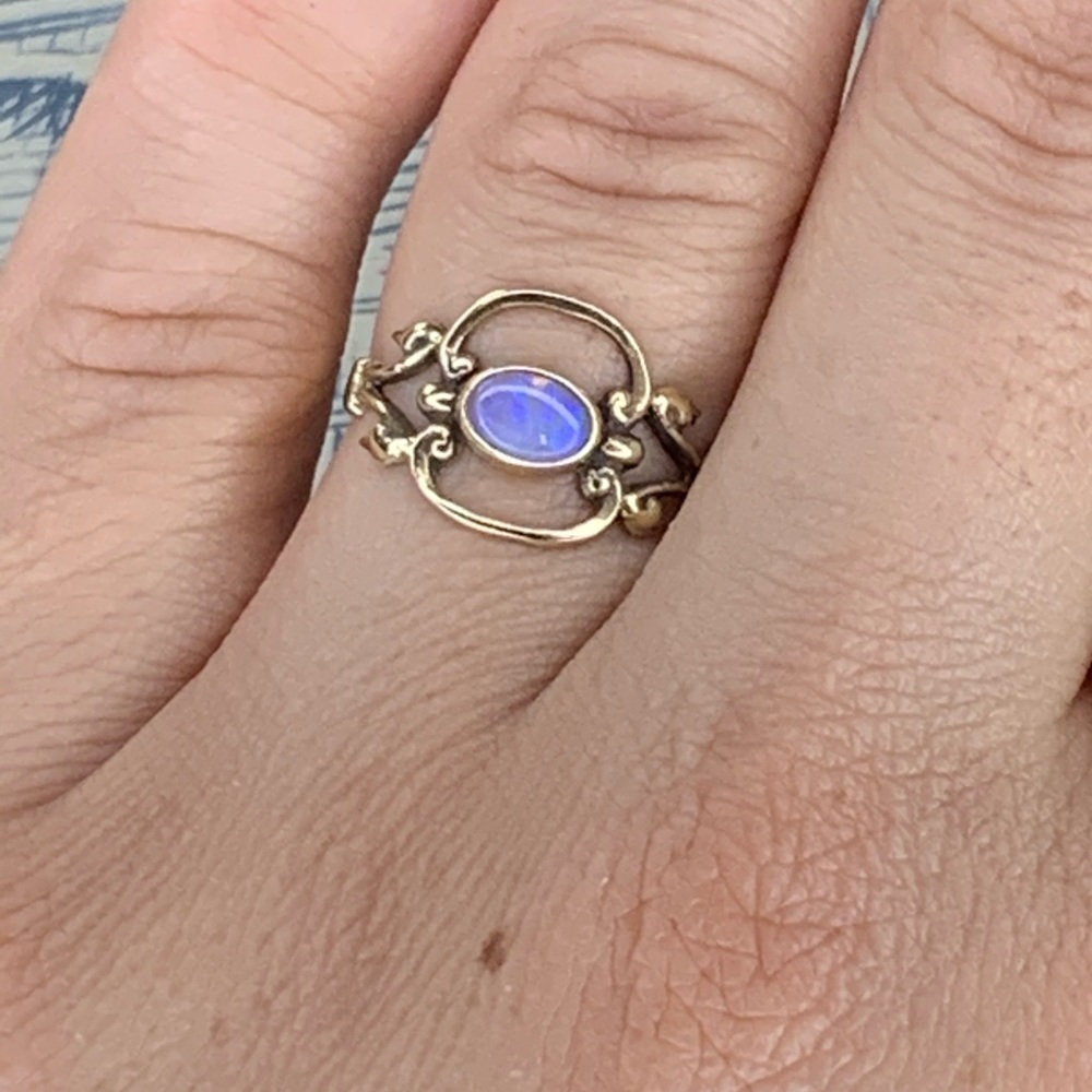 SOLD Ethiopian Opal 9k gold ring